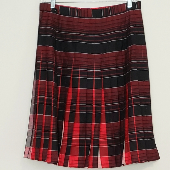 pendleton reversible pleated skirt